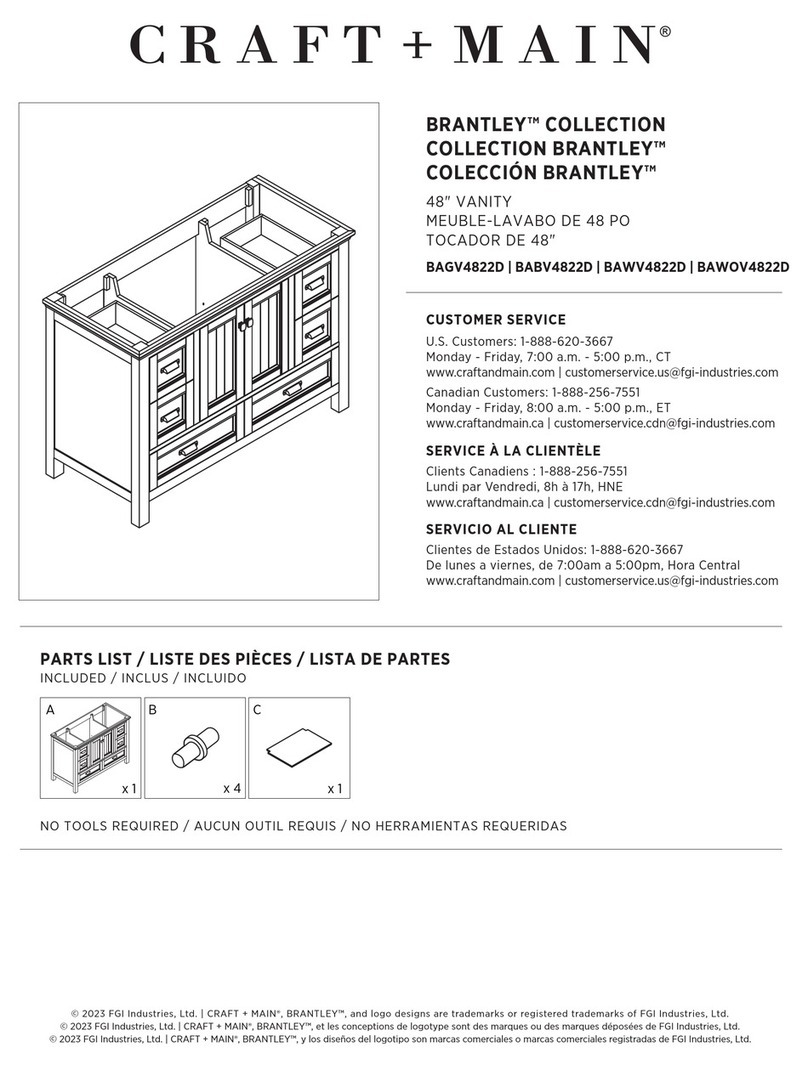 Craft+Main BRANTLEY BAGV4822D manual