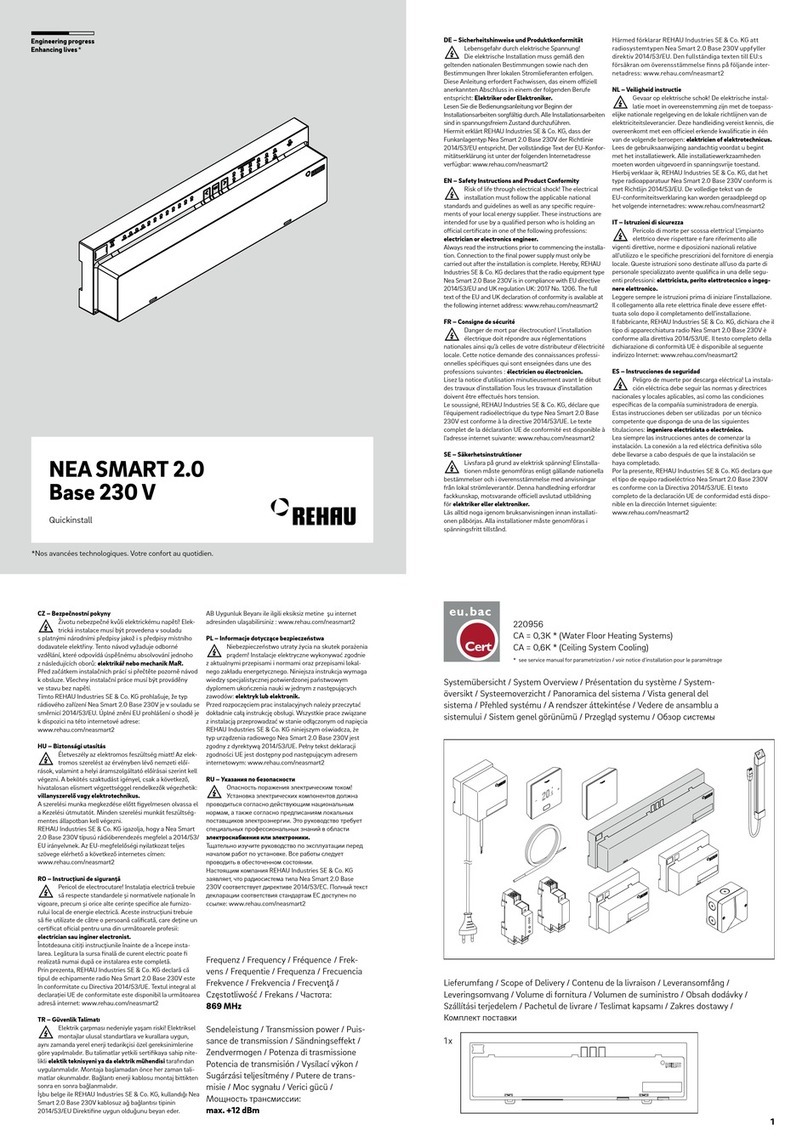Rehau NEA SMART 2.0 BASE 230 V Quick install