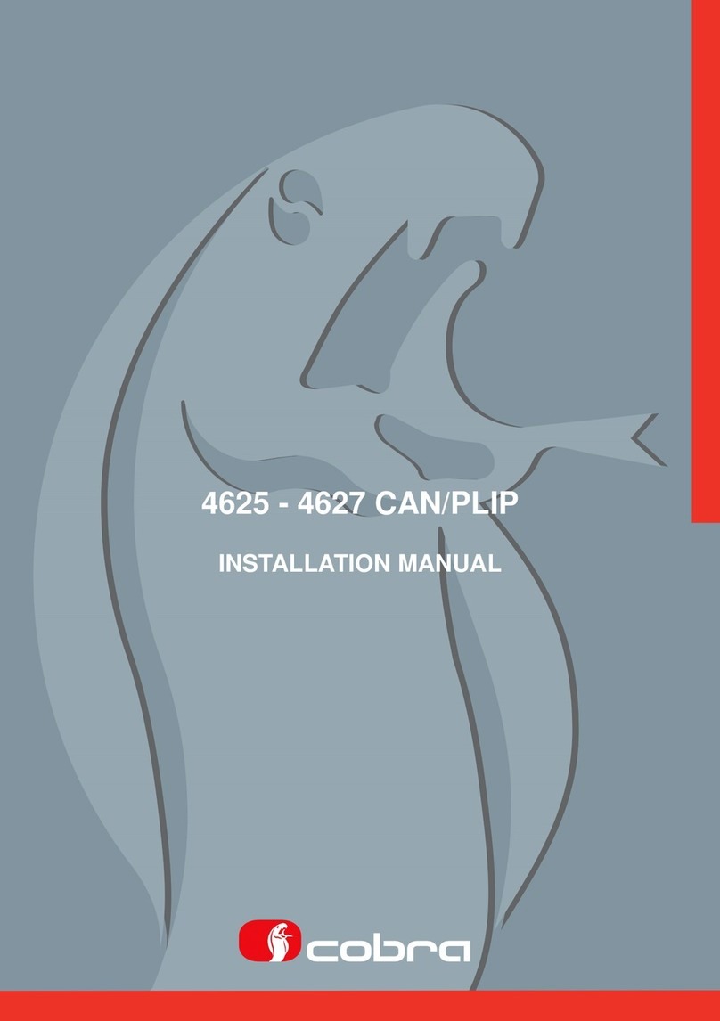 Cobra 4627 installation manual
