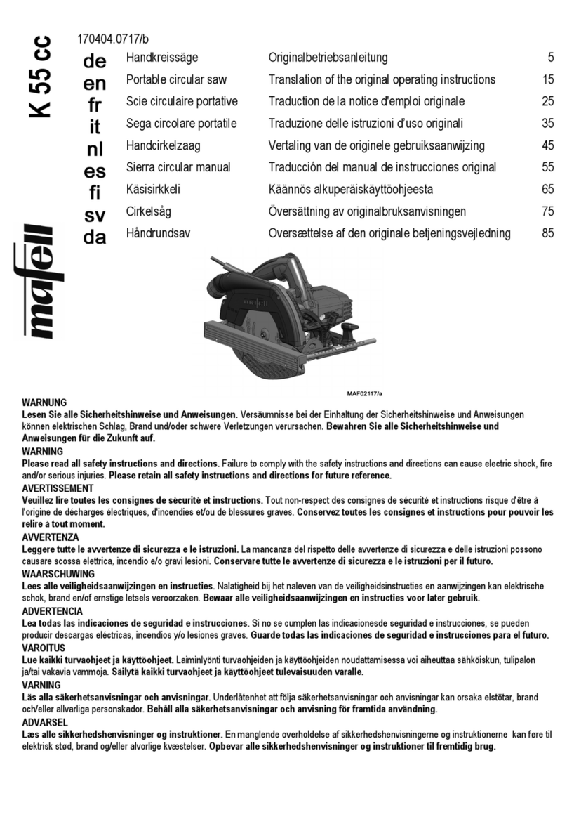 Mafell K 55 cc User manual