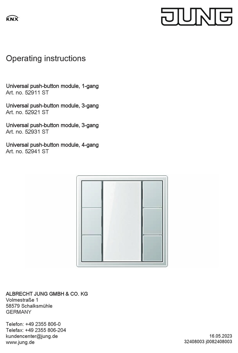 Jung 52921 ST User manual Jung 52921 ST User manual