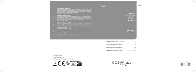 Electro Depot Cosylife CL-FR2X3 Instructions for use