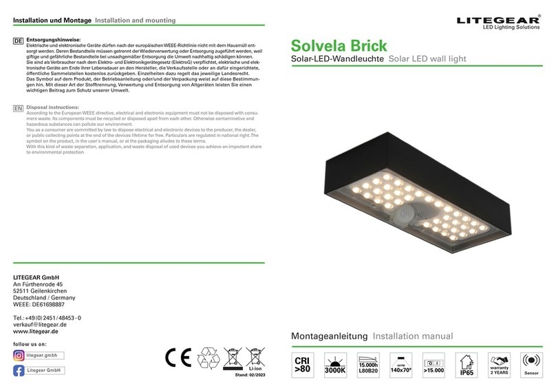 LiteGear Solvela Brick installation manual