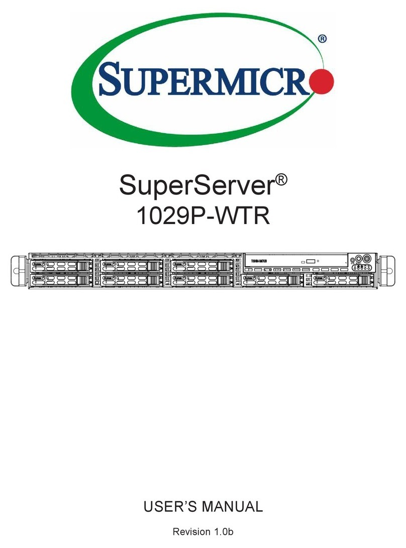 Supermicro SuperServer 1029P-WTR User manual