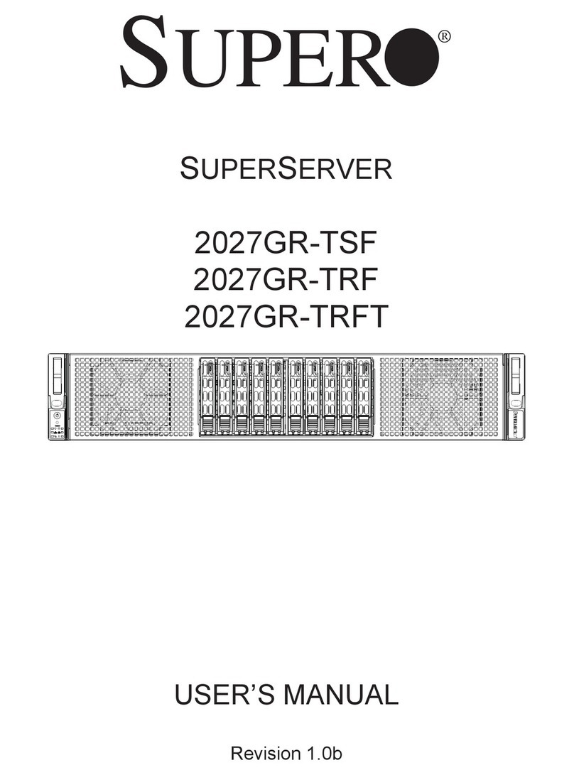 Supero SUPERSERVER 2027GR-TSF User manual Supero SUPERSERVER 2027GR-TSF User manual