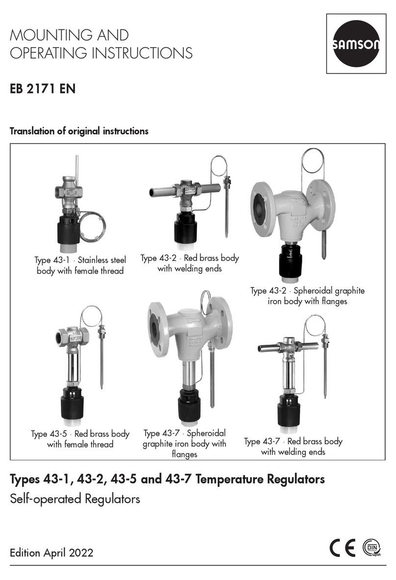 Samson 43-2 Mounting and operating instructions