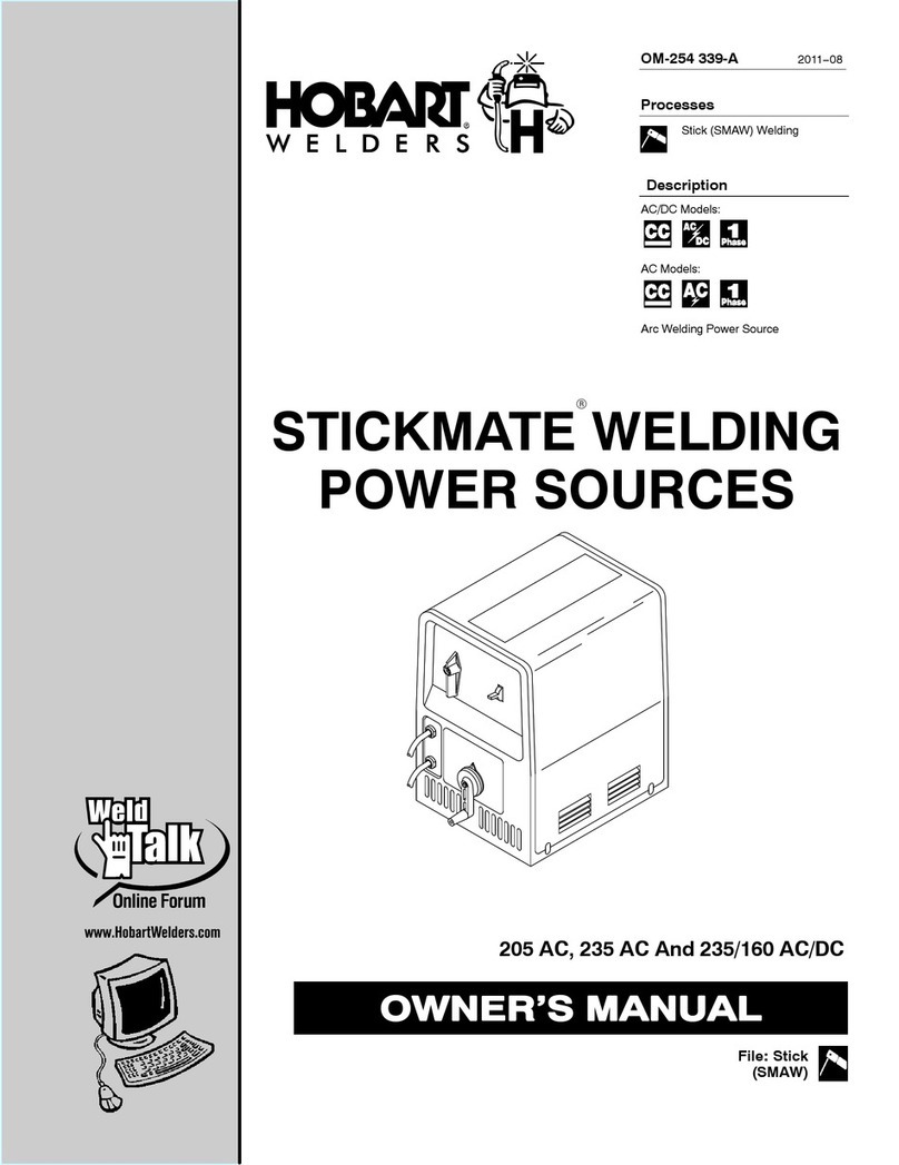Hobart Welding Products STICKMATE 235 AC User manual