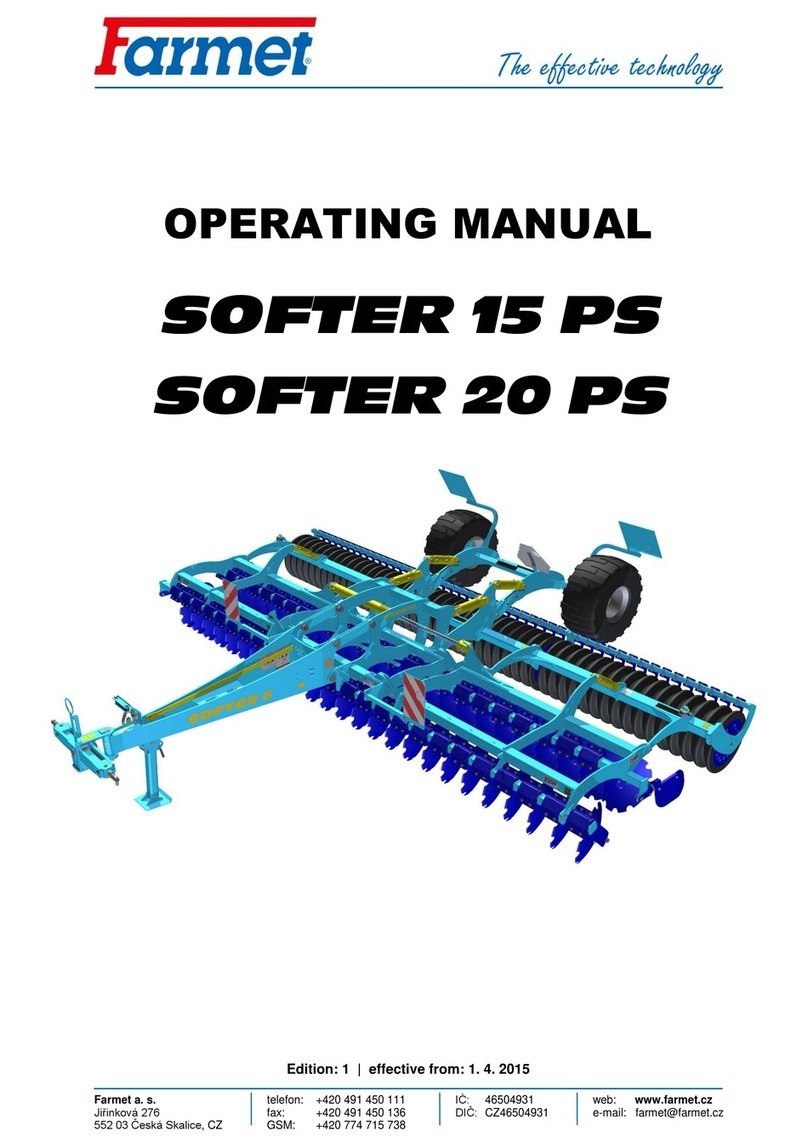 Farmet SOFTER 15 PS operating manual