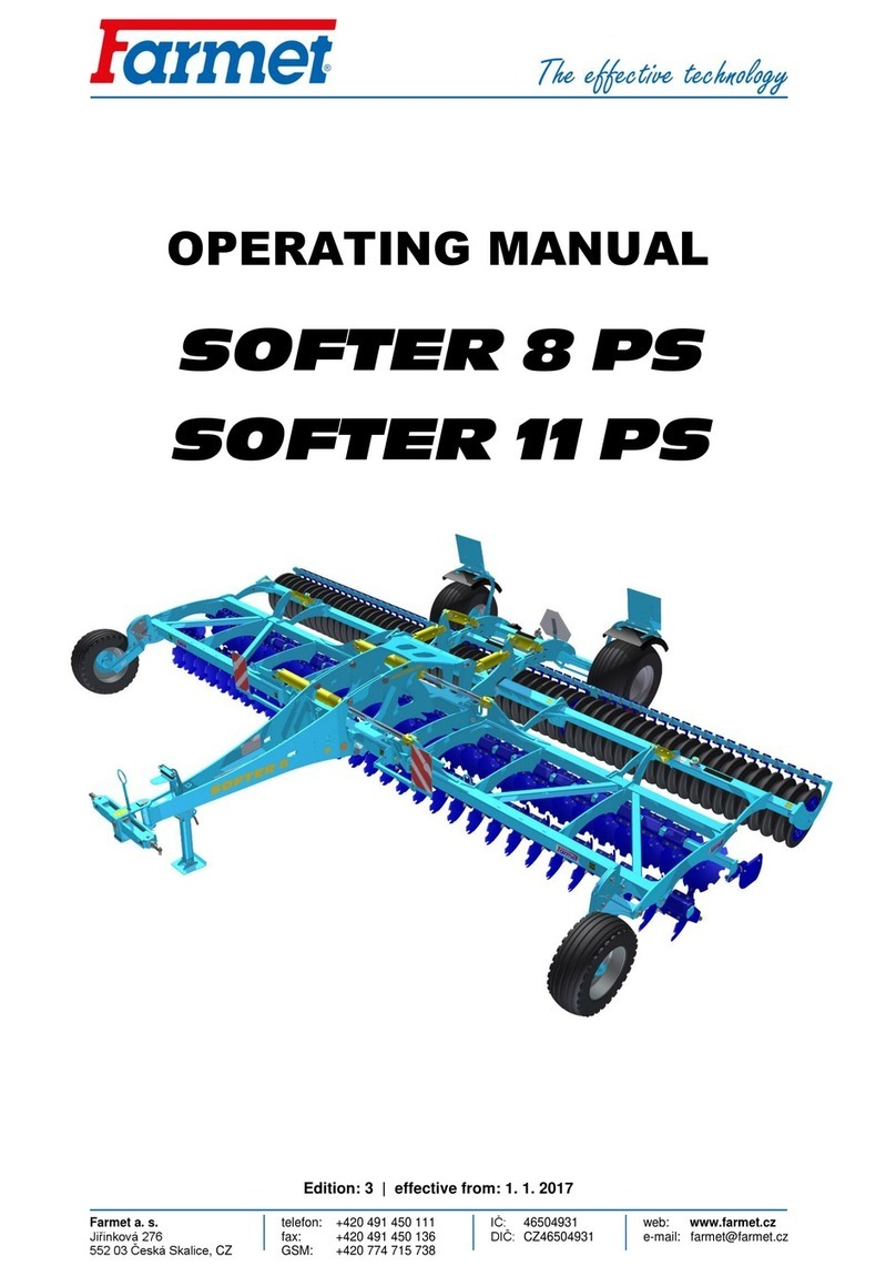 Farmet SOFTER 8 PS operating manual