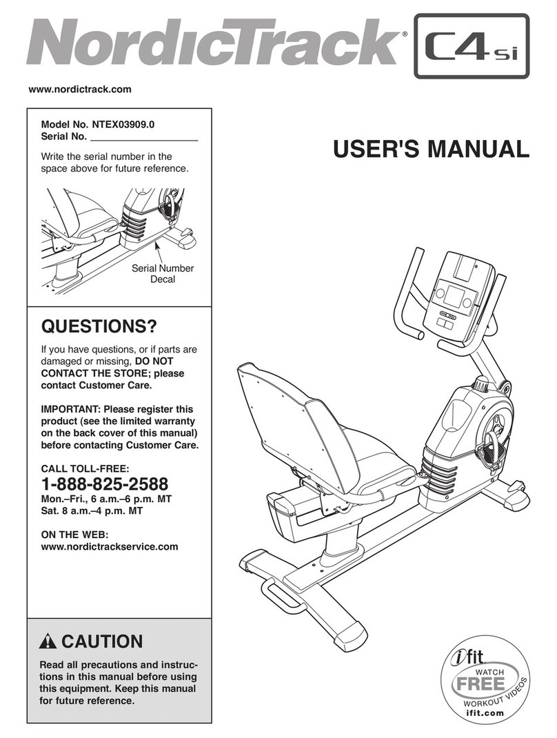 ICON NordicTrack C4SI User manual