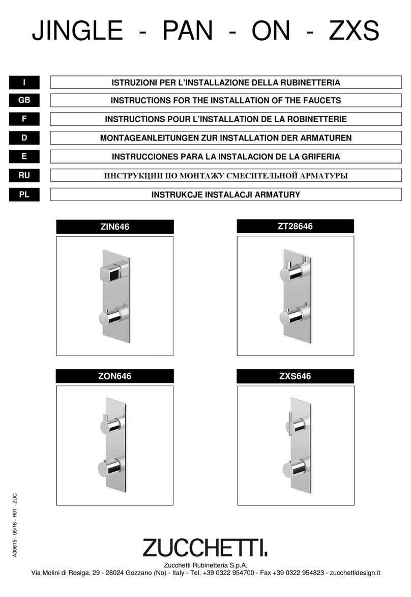 ZUCCHETTI ZT28646 Instruction for the installation