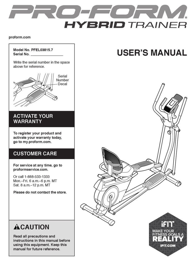 ICON PFEL03815.7 user manual