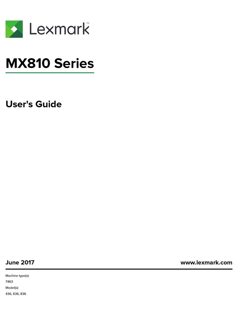 Lexmark MX810dfe User manual