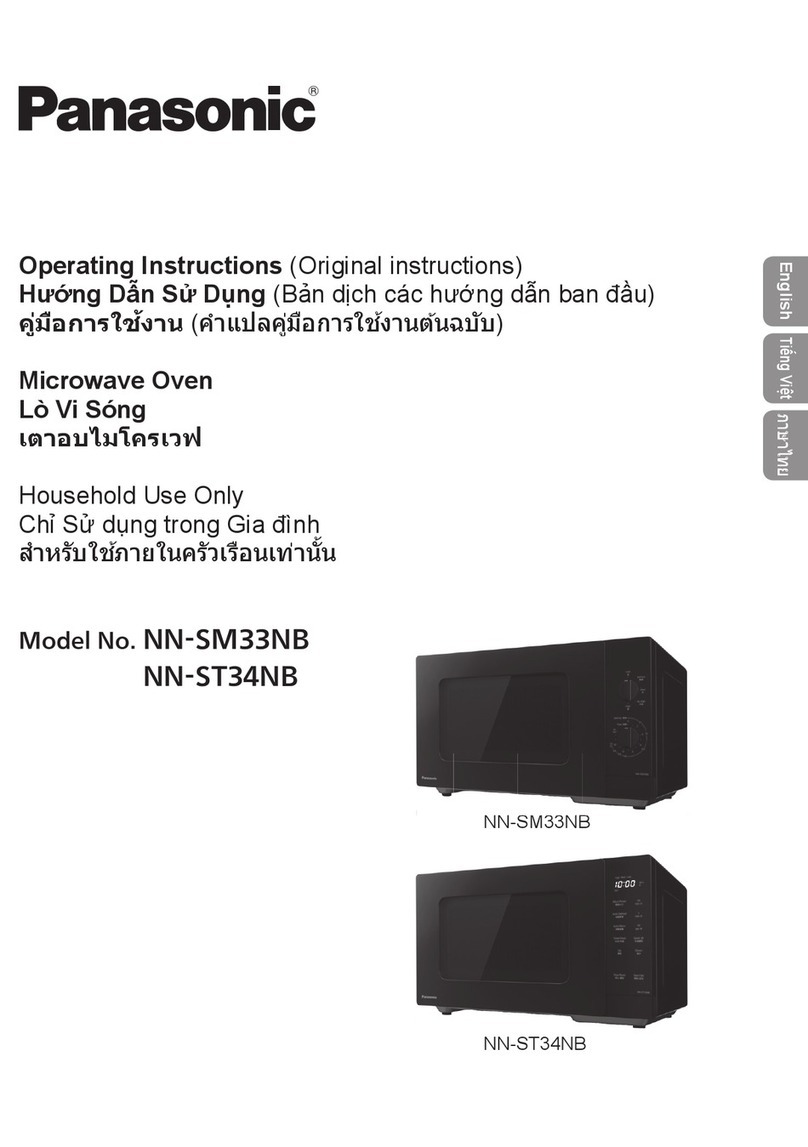 Panasonic NN-SM33NB operating instructions