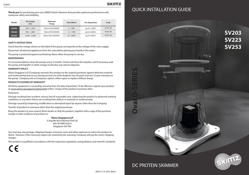 Skimz Oval D Series Quick installation guide