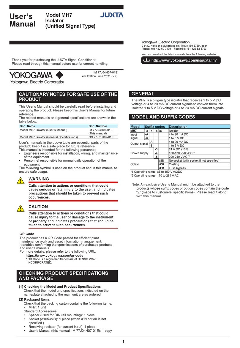 YOKOGAWA Juxta MH7 user manual YOKOGAWA Juxta MH7 user manual