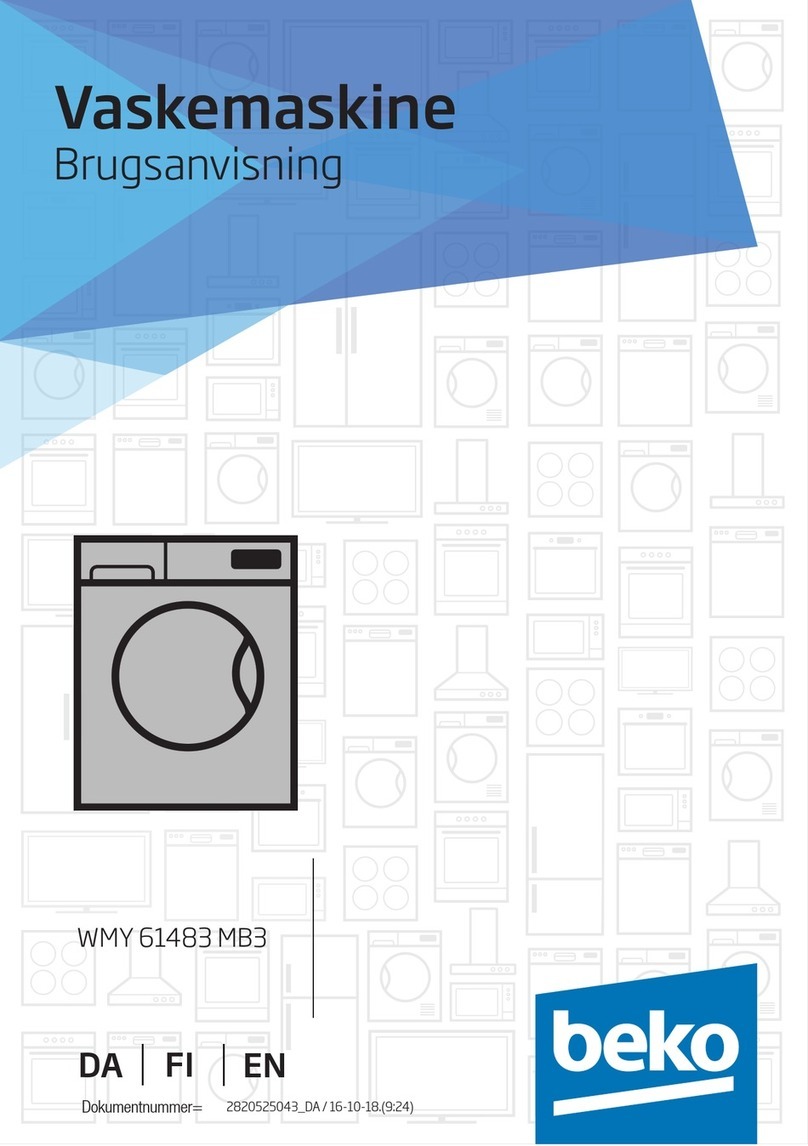 Beko WMY 61483 MB3 User manual