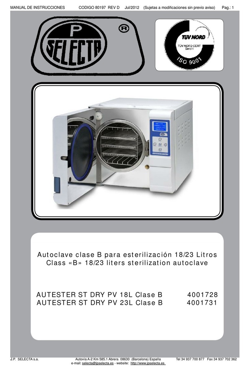 Selecta AUTESTER ST DRY PV manual