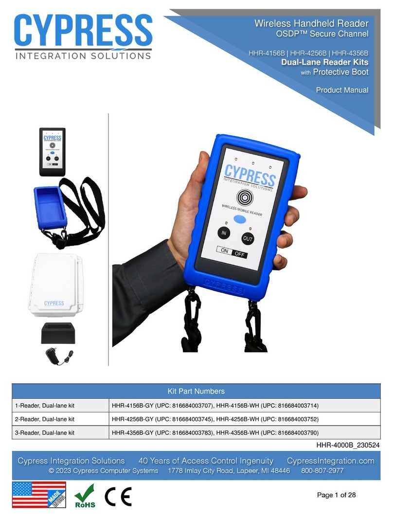 Cypress HHR-4156B product manual
