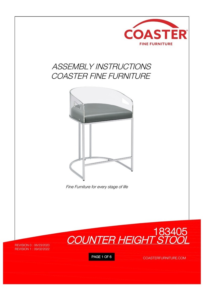 Coaster 183405 Assembly instructions
