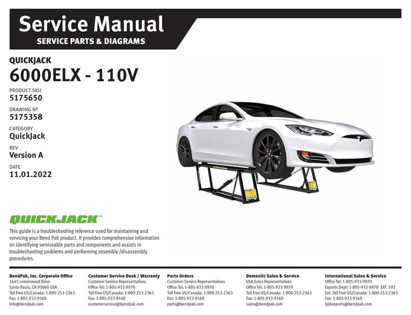 QuickJack 6000ELX User manual