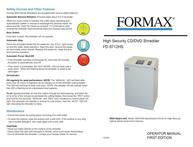 Formax FD 8712HS User manual
