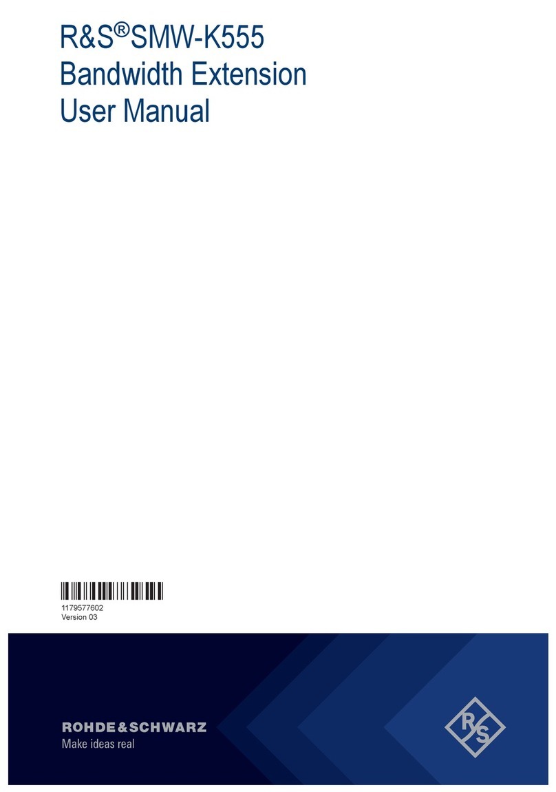 Rohde & Schwarz SMW-K555 user manual