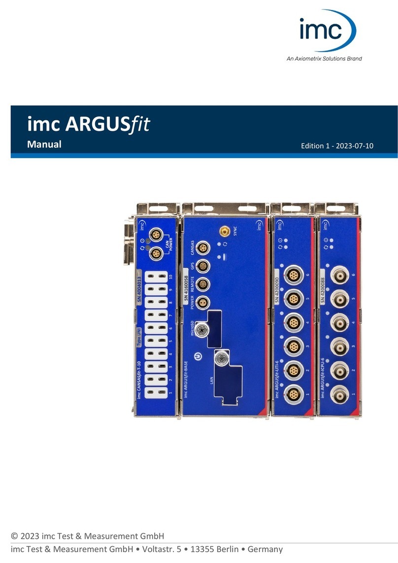 Axiometrix Solutions imc ARGUSfit manual