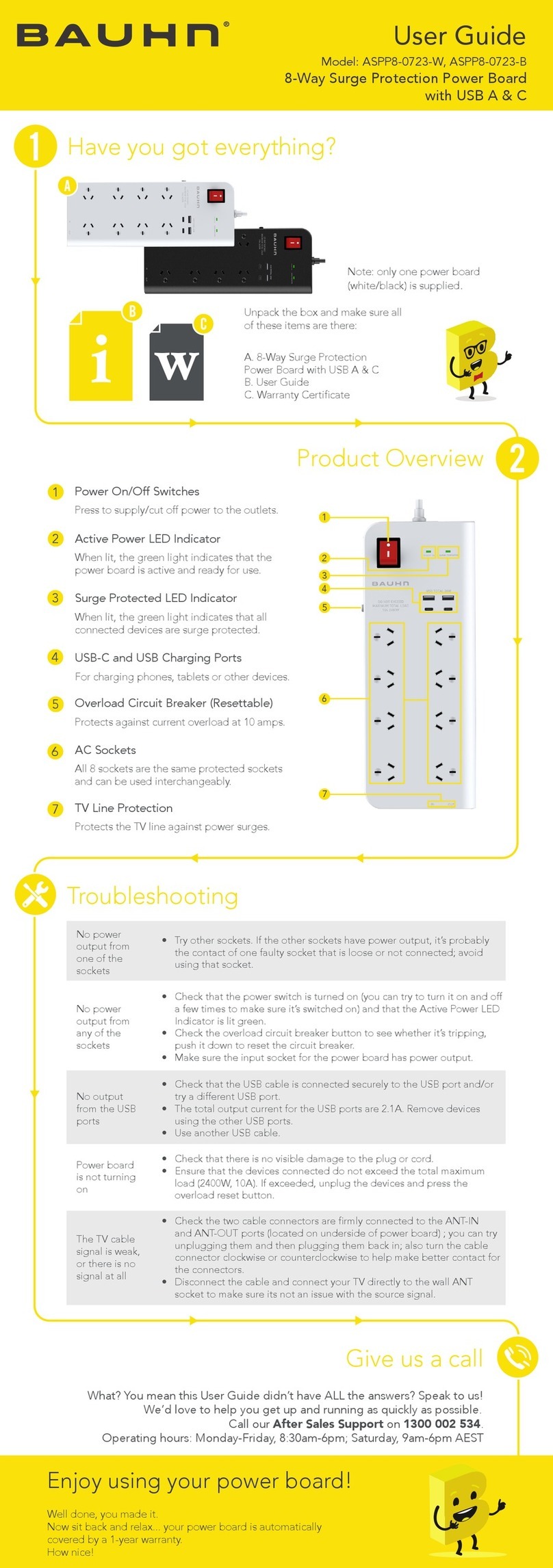 Bauhn ASPP8-0723-W user guide
