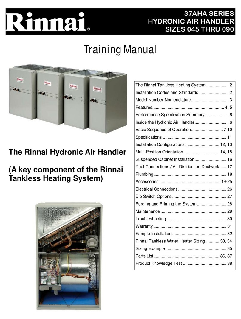 Rinnai 37AHA Series Training manual