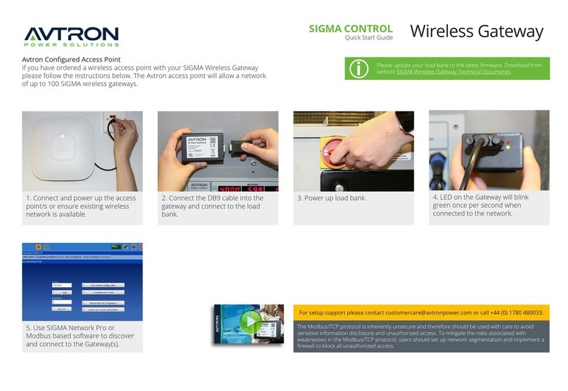 Avtron Sigma Control quick start guide