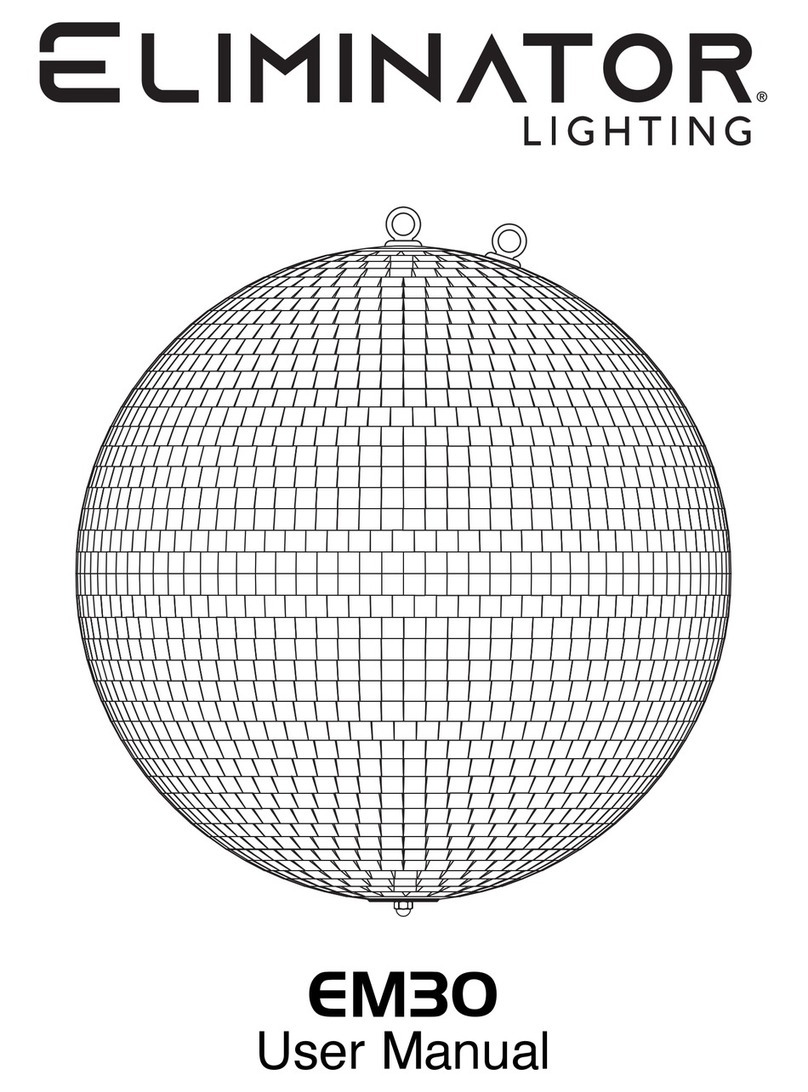 Eliminator Lighting EM30 user manual Eliminator Lighting EM30 user manual