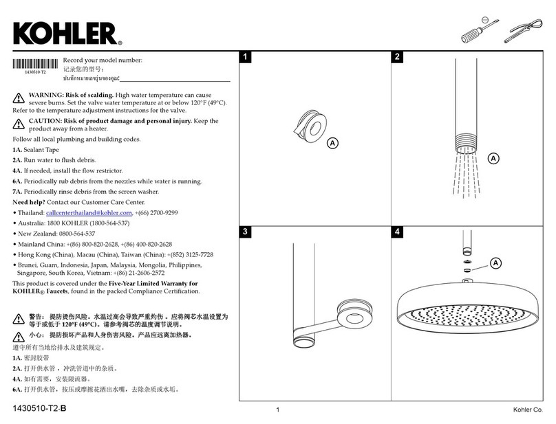 Kohler STATEMENT K-26291T-CP User manual