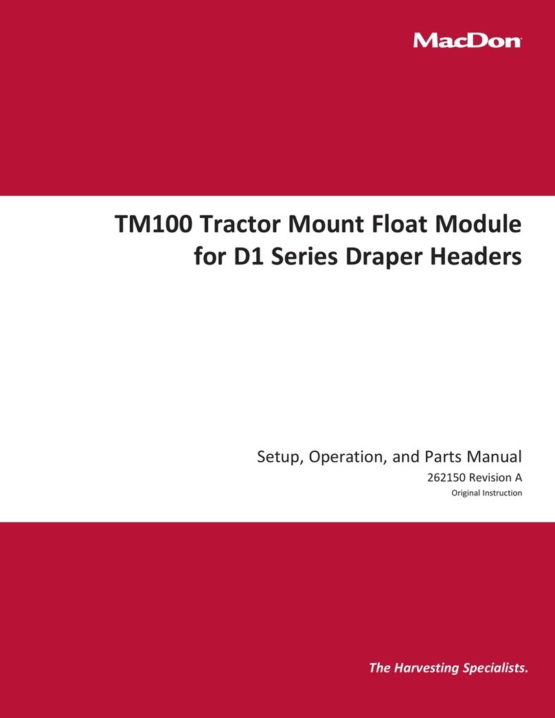 MacDon TM100 User manual