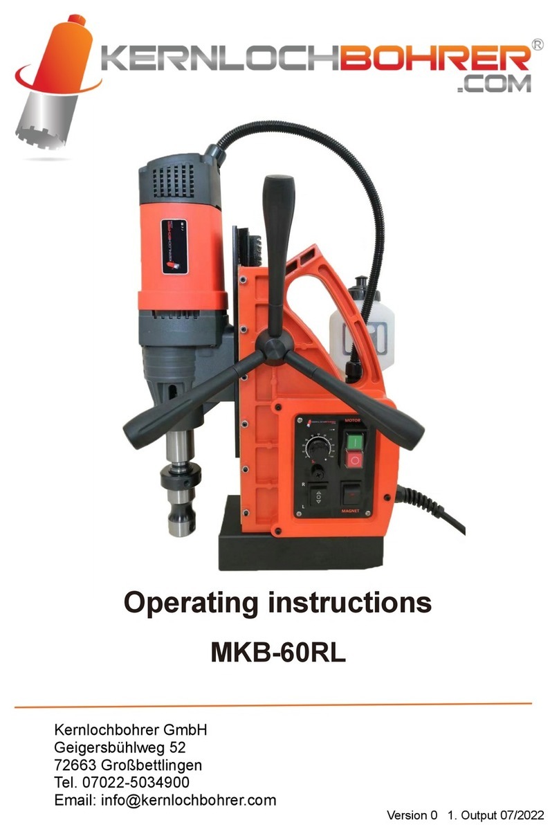 Kernlochbohrer MKB-60RL User manual