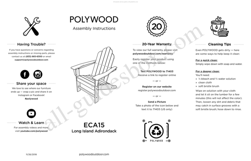 Polywood ECA15 Assembly instructions