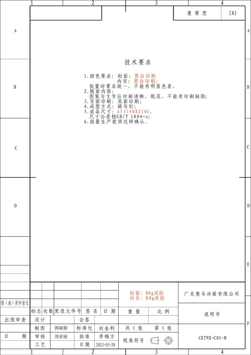 TEKNIX T60FNF2W User manual