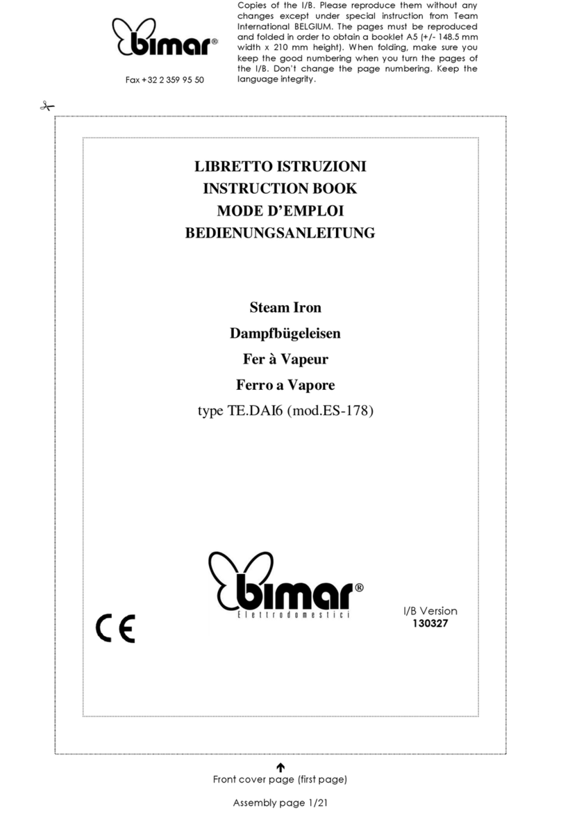 Bimar TE.DAI6 Instruction book