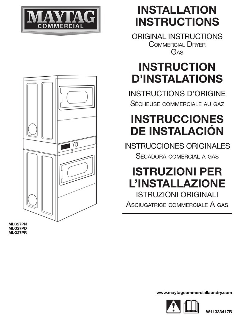 Maytag MLG27PN installation instructions
