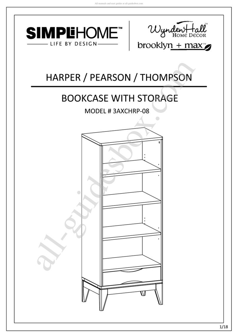 Simpli Home brooklyn+max WyndenHall 3AXCHRP-08 User manual