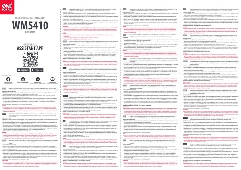 One Forall DYNAMIC WM5410 User manual