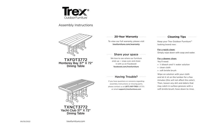 TREX Monterey Bay TXFDT3772 User manual