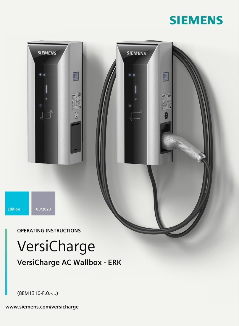 Siemens VersiCharge 8EM1310-F.0 Series User manual Siemens VersiCharge 8EM1310-F.0 Series User manual