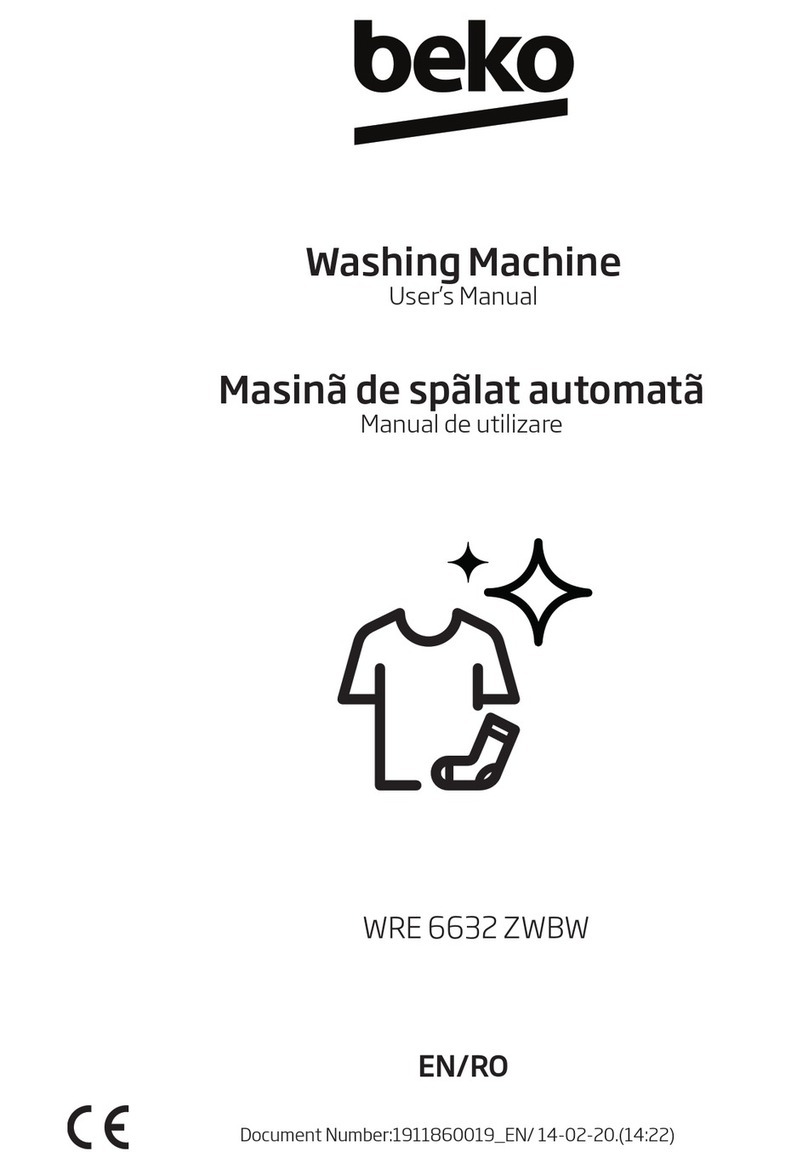 Beko WRE 6632 ZWBW User manual Beko WRE 6632 ZWBW User manual