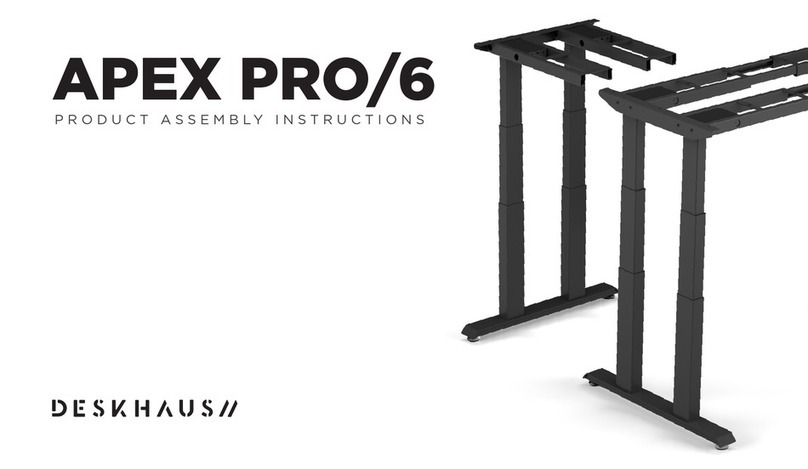 DESKHAUS APEX PRO/6 Product assembly instructions