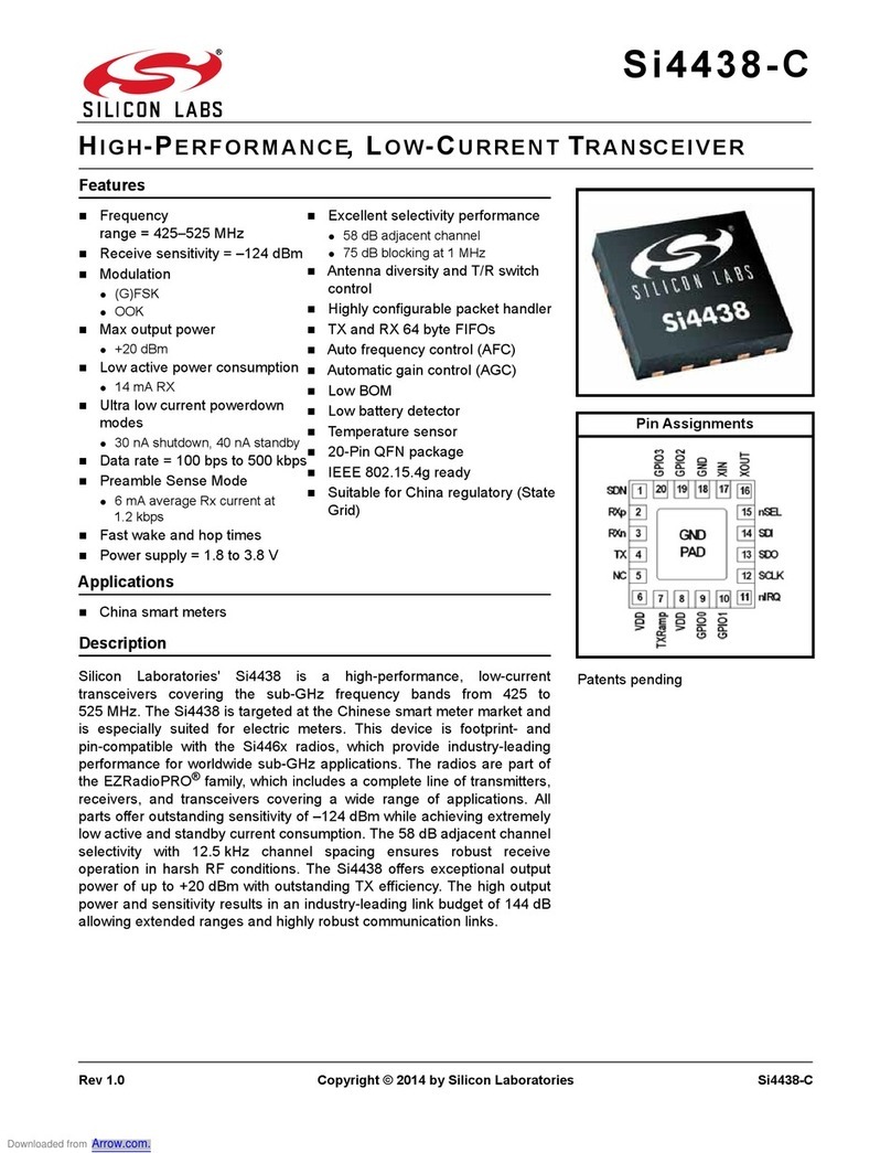 Silicon Laboratories Si4438-C manual