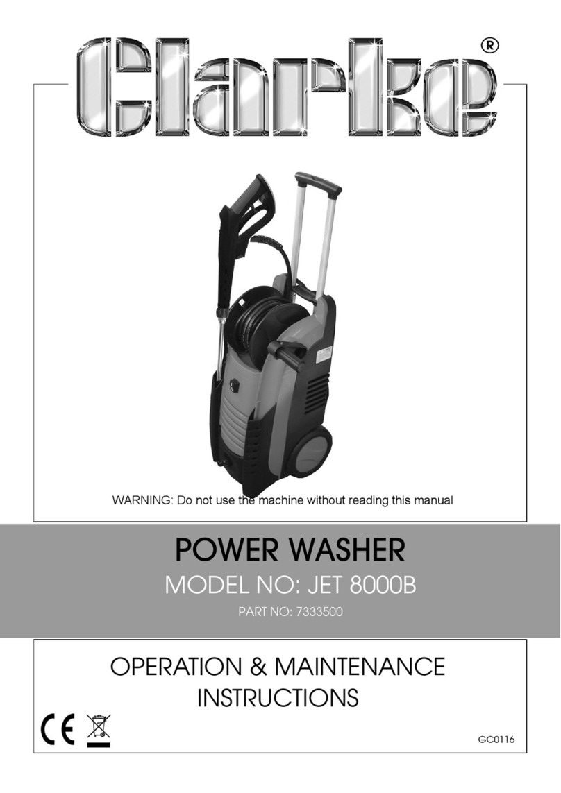 Clarke JET 8000B Operation & maintenance instructions