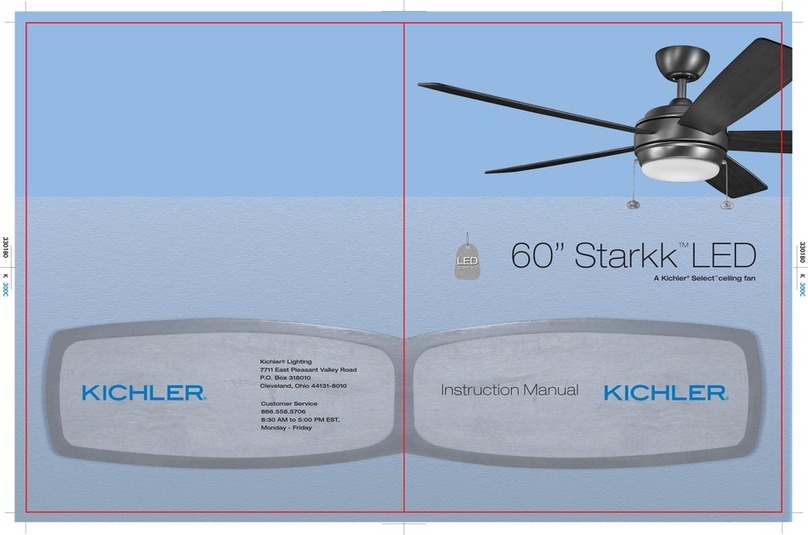 Kichler Lighting Starkk 330180MWH instruction manual