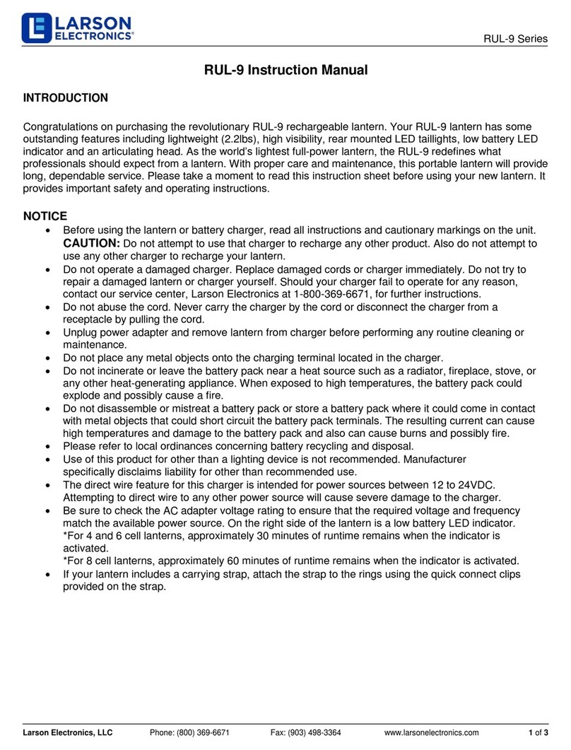Larson Electronics RUL-9 Series User manual