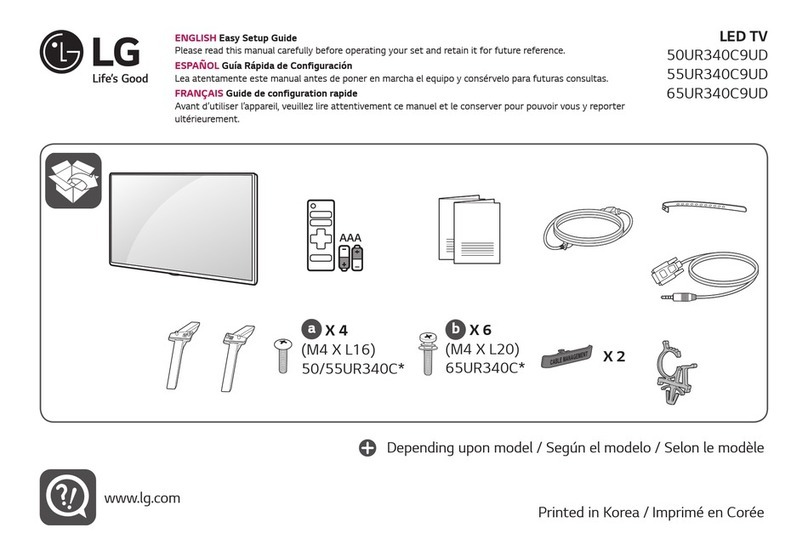 LG 65UR340C9UD Quick start guide